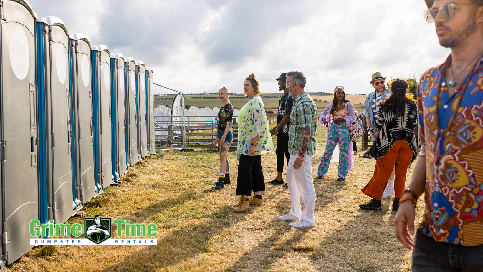 Porta Potties at Festival Concert Event